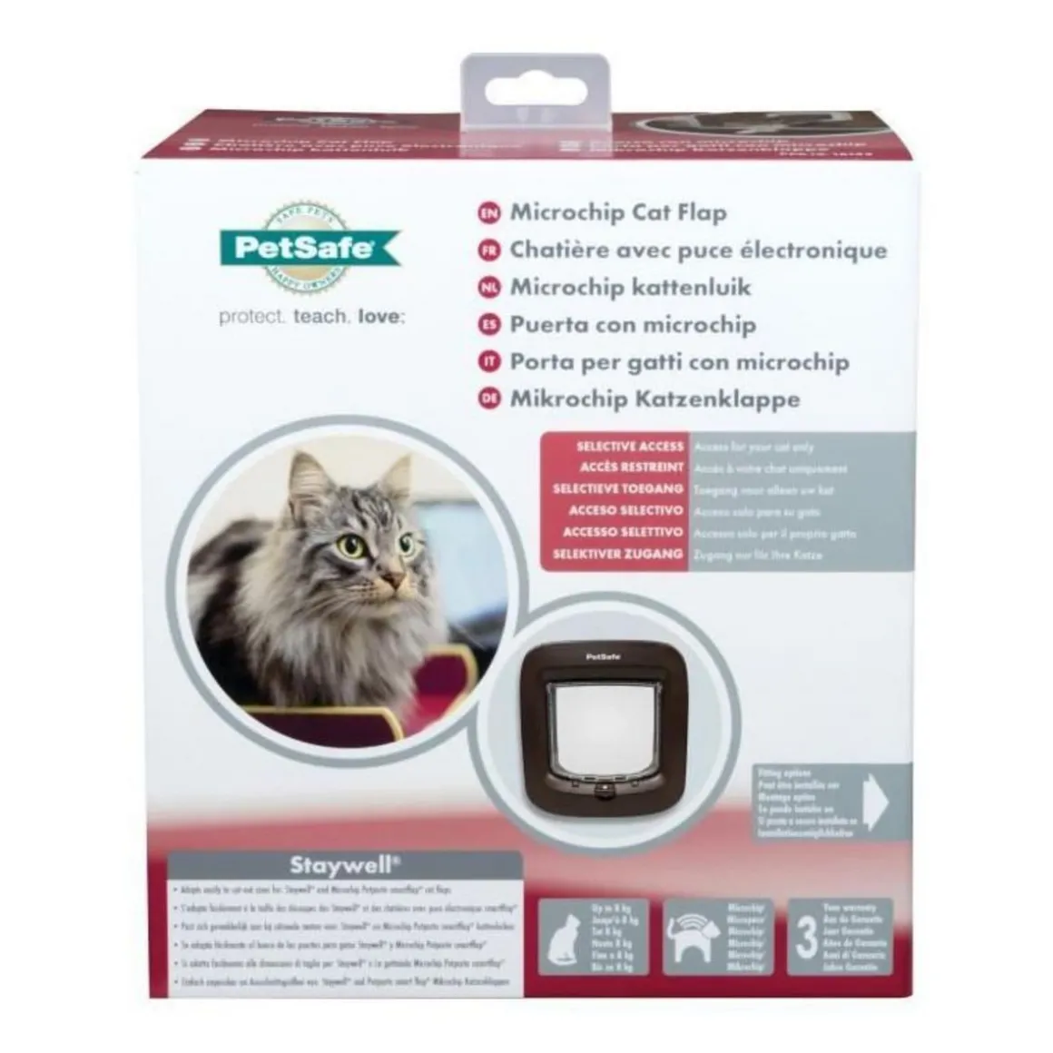 Chatiere a puce électronique PETSAFE - Brun