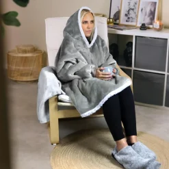 Chauffe pieds bouillotte douce 3 litres, déhoussable et antidérapant