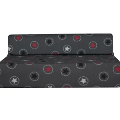 Chauffeuse 2 places STAR tissu gris étoiles