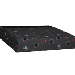 Chauffeuse 2 places STAR tissu gris étoiles