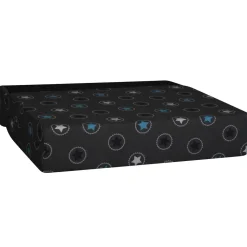 Chauffeuse 2 places STAR tissu gris étoiles