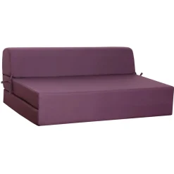 Chauffeuse convertible 2 places en tissu uni CHAPI