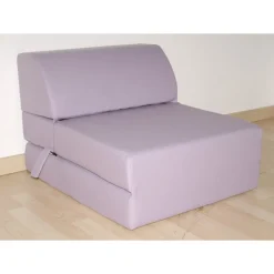 Chauffeuse convertible 1 place en tissu uni CHAPI