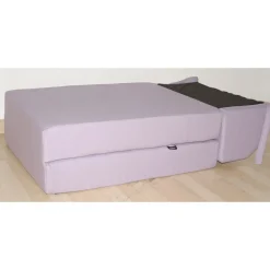 Chauffeuse convertible 1 place en tissu uni CHAPI