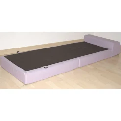 Chauffeuse convertible 1 place en tissu uni CHAPI