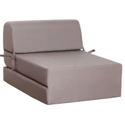 Chauffeuse convertible 1 place en tissu uni CHAPI