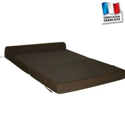 Chauffeuse convertible 1 place en tissu uni CHAPI