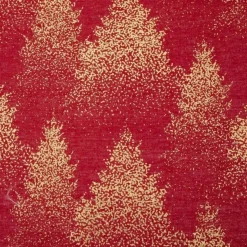 Chemin de Table Sapin Paillettes 28x300cm Rouge