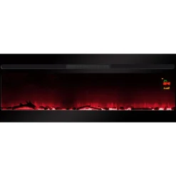 Cheminée électrique 2000w noir - elysee xxl