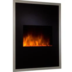 Cheminée électrique 1800w noir - empire state