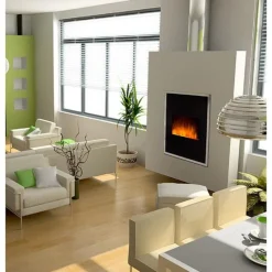 Cheminée électrique 1800w noir - empire state