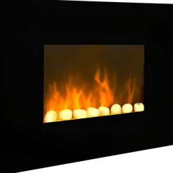 Cheminée électrique 2000w noir - black fire