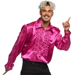 Chemise Disco Rose - Adulte - XL