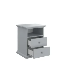 Chevet 1 niche 2 tiroirs L45cm NESRINE