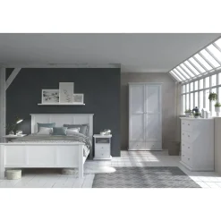 Chevet 1 niche 2 tiroirs L45cm NESRINE