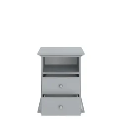 Chevet 1 niche 2 tiroirs L45cm NESRINE