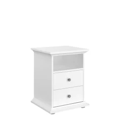 Chevet 1 niche 2 tiroirs L45cm NESRINE