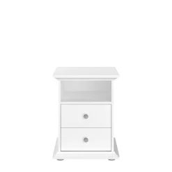 Chevet 1 niche 2 tiroirs L45cm NESRINE