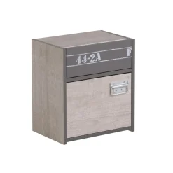 Chevet 1 porte 1 tiroir style industriel L40cm LOFTY