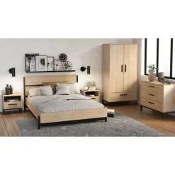 Chevet 1 tiroir esprit industriel L44cm DOWNTOWN