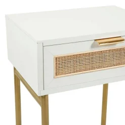 Chevet bois Elsa blanc