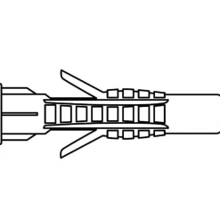 Cheville nylon multi matériaux Vissal Ø14 mm lot de 15 chevilles