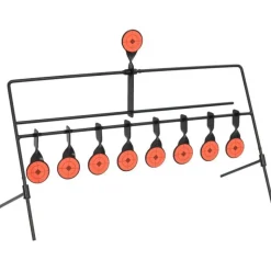 Cible de tir avec réinitialisation automatique et 8+1 cibles