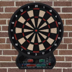 Cible jeu de fléchettes électronique 27 jeux principaux jusqu'à 8 joueurs affichage LED noir