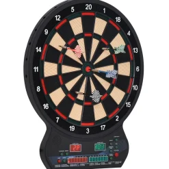 Cible jeu de fléchettes électronique 27 jeux principaux jusqu'à 8 joueurs affichage LED noir