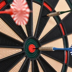 Cible jeu de fléchettes électronique 27 jeux principaux jusqu'à 8 joueurs affichage LED noir