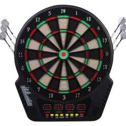 Cible jeu de flechettes électronique professionnel 243 jeux variés noir