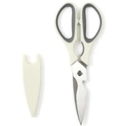 Ciseaux de Cuisine Aimanté Multifoncton 22cm Taupe