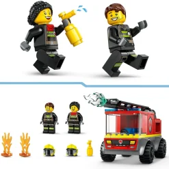 City 60463 - Camion de pompiers avec échelle