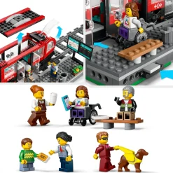 City 60423 - Le Tramway et la Station du Centre-ville - Véhicules pour Enfants Garçons et Filles dès 7 Ans, Idée Cadeau d'Anniversaire pour les Fans de Transport