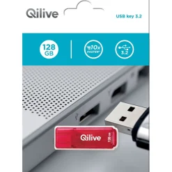 Clé USB 128GO USB3.2 K103 - Rouge