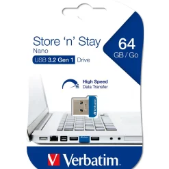 Clé USB NANO 64G SNS USB3.2G1 - Bleu