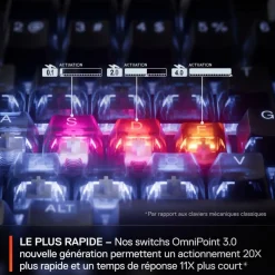 Clavier gamer APEX PRO TKL GEN 3 - FR