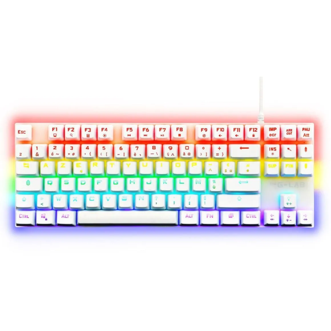 Clavier gamer KEYZ MERCURY FR BLANC