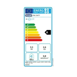 Climatiseur mobile monobloc 2100w 28m² blanc - pacem77