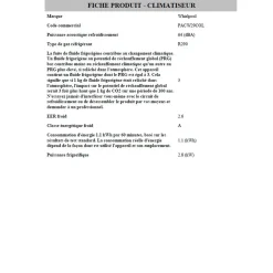 Climatiseur mobile PACW29COL - Blanc