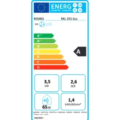 Climatiseur mobile REMKO RKL 355 Eco 3,5kw compatible WIFI