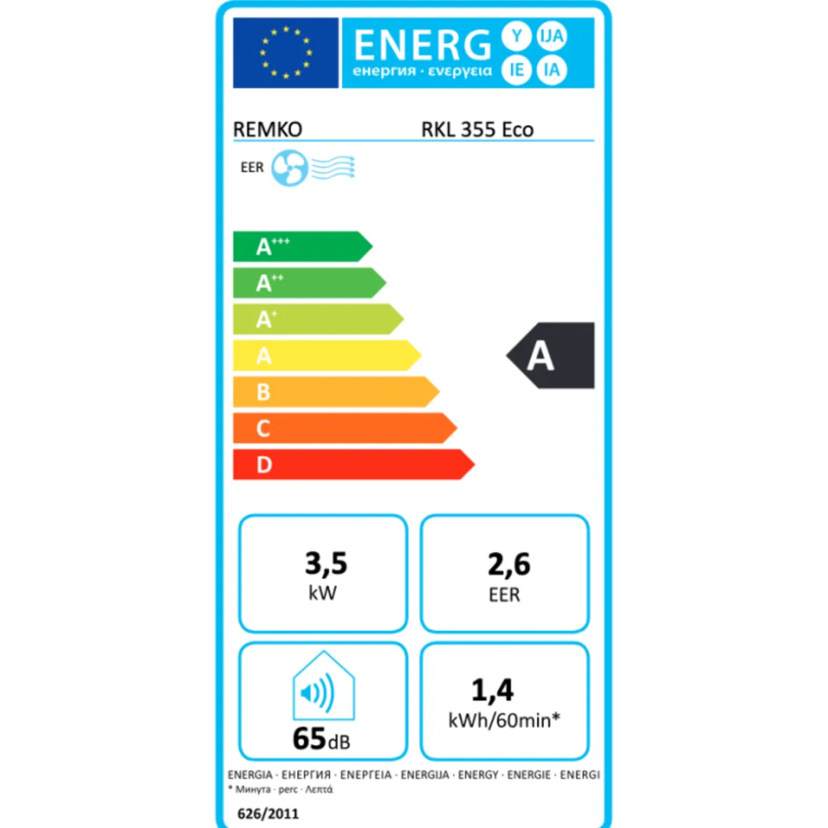 Climatiseur mobile REMKO RKL 355 Eco 3,5kw compatible WIFI