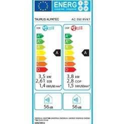 Climatiseur mobile réversible 3500w 35m2 avec kit - ac350rvkt-1