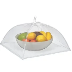 Cloche Alimentaire Pliante Conserver 30cm Blanc