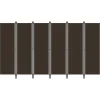 Cloison de separation 6 panneaux Marron 300x180 cm