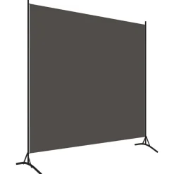 Cloison de separation anthracite 175x180 cm tissu
