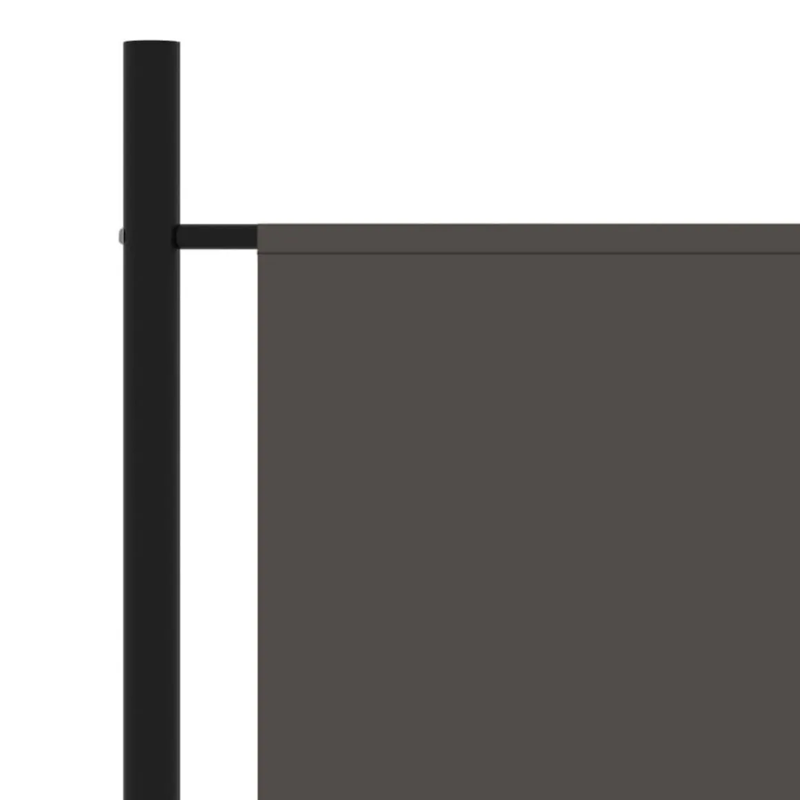Cloison de separation anthracite 175x180 cm tissu