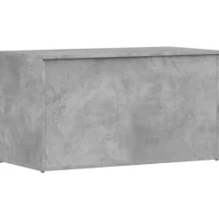 Coffre de rangement Gris beton 84x42x46 cm Bois d'ingenierie