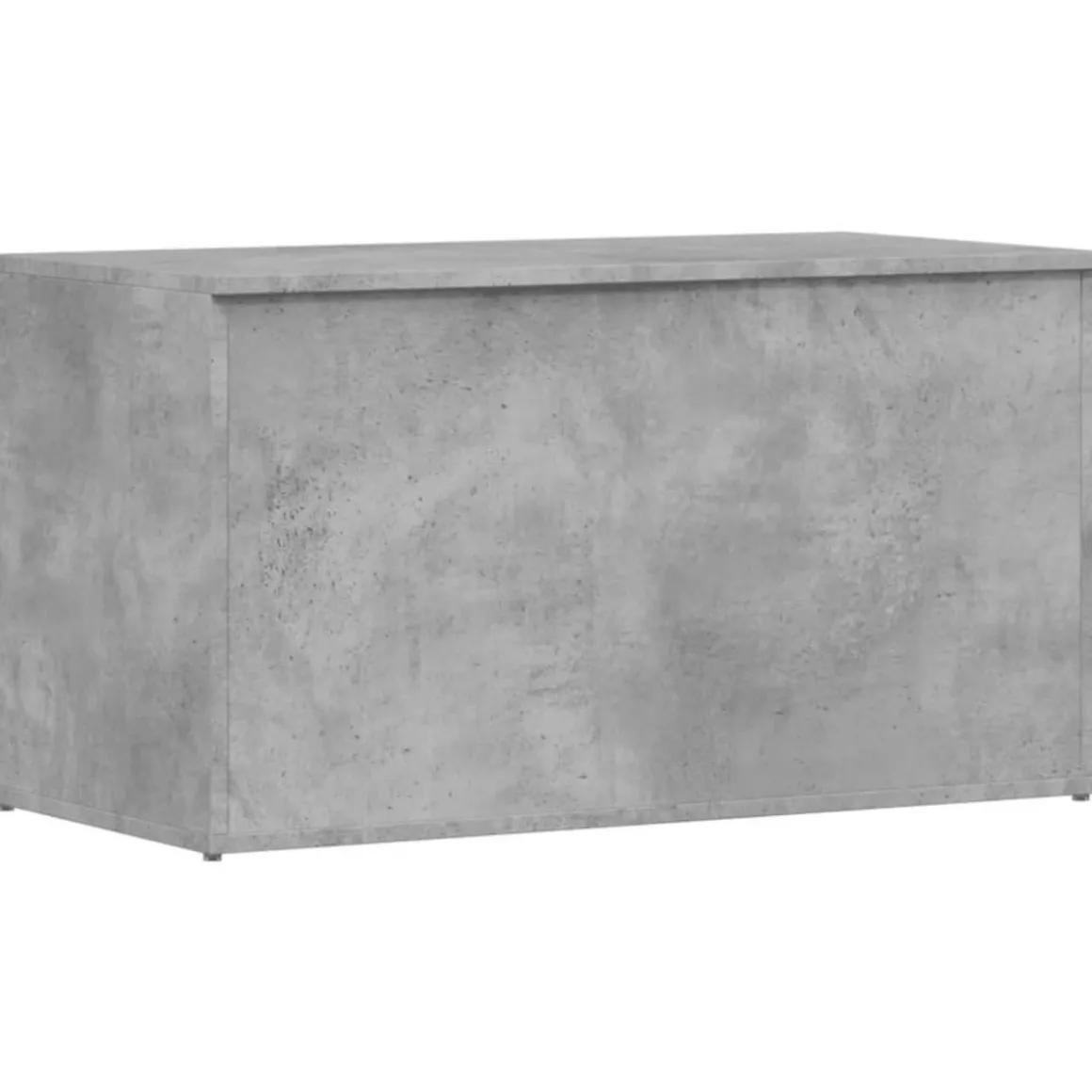 Coffre de rangement Gris beton 84x42x46 cm Bois d'ingenierie