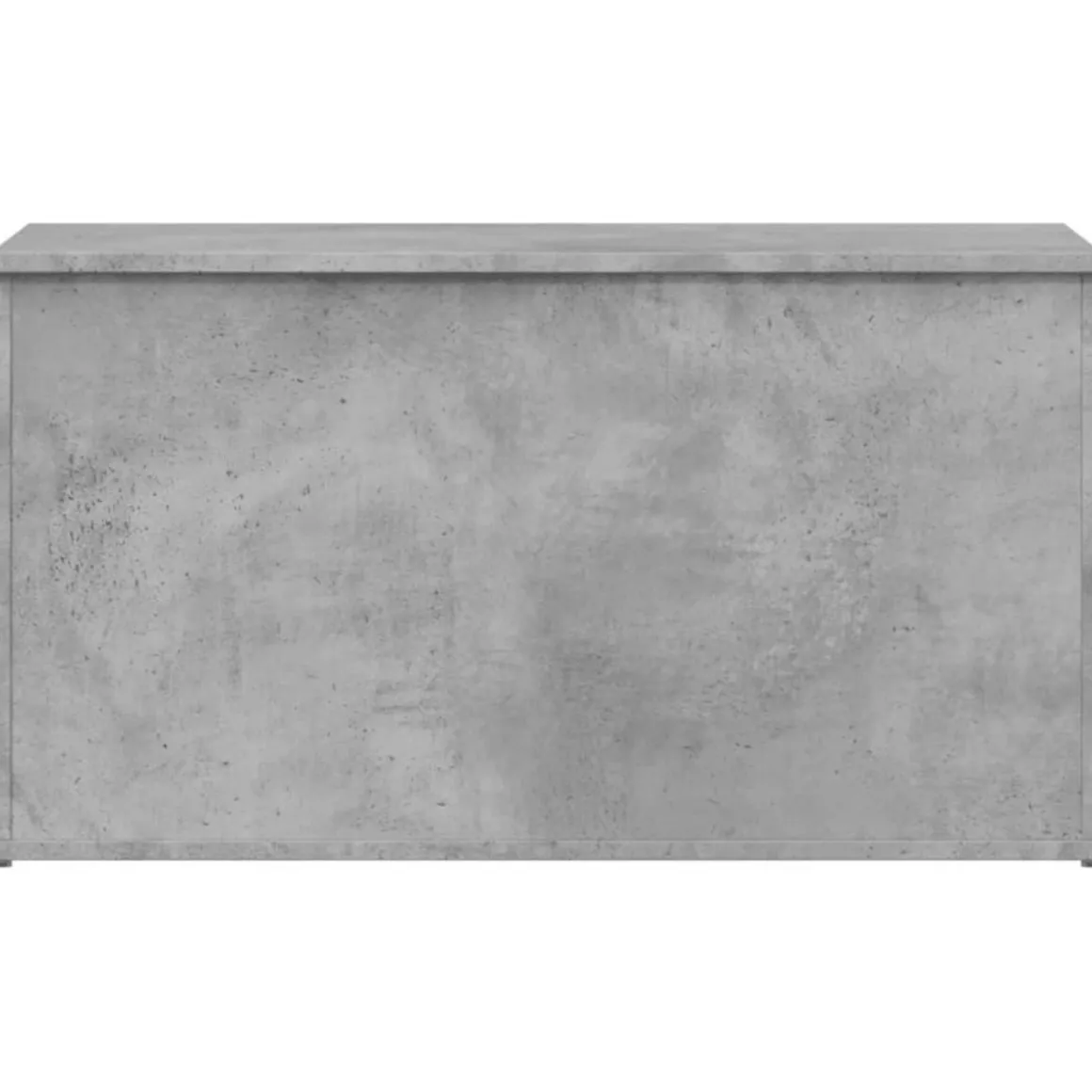 Coffre de rangement Gris beton 84x42x46 cm Bois d'ingenierie